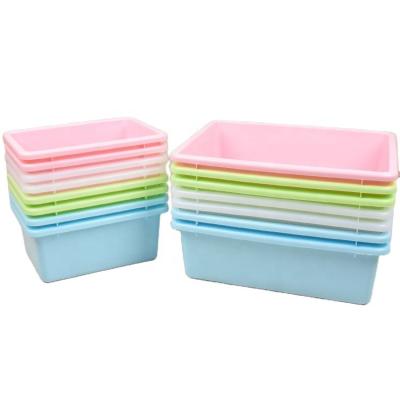 China 2020 Sustainable Universal Colors Household Items Storage Box Amazon Hit Basket Plastic Hollow Box Organizer for sale