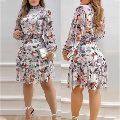 China 2021 new arrivals color printing lolita casual dress Anti-wrinkle woman dresses for sale