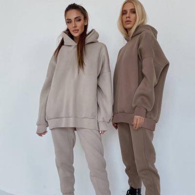 China Viable women's clothing 2021 autumn new women's fashion leisure sports suit sweat two-piece sets for sale