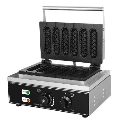 China Adjustable Grill Ham Waffle Frying Oven Crispy Thermostat Surprise Price Hot Dog Development Machine Six for sale