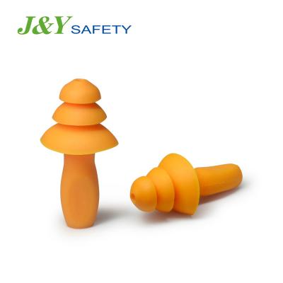 China Wholesale Ear Protector Industrial Safety Protect Ear Plug TPR Earplug With Lanyard for sale