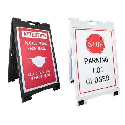 China Product Promotion Advertising Board A Frame Sidewalk Sign Billboard Sign Holder for sale