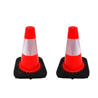 China Wholesale Foldable Protection 1.06kgs Traffic Cone Outdoor Traffic Cone Sign UV 220*220*300mm for sale