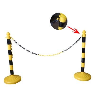 China Factory direct sales 1m high plastic belt chain link safety protection warning column 1m for sale