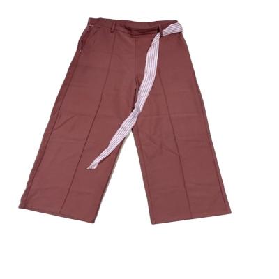 China Manufacturer Supplier Ladies Regular Wide Leg Pants Casual Used Clothes Second Hand Clothes for sale