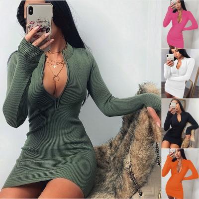 China Anti-Static Hot Selling Lower Price Cotton Sweater Dress Sweater Dress Professional Women Clothing for sale