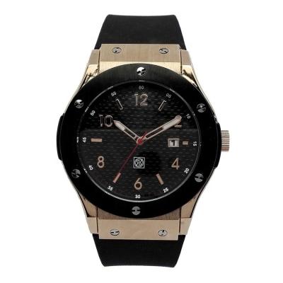 China High Quality Day/Date Strap Watch TPU Strap Back 3 ATM Stainless Steel Watch For Men for sale