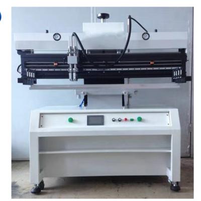 China semi automatic smd pcb solder paste printer semi passed printer in smt linr 1250*300 mm for sale