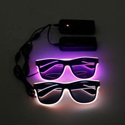 China Plastic Glowing In Dark Led Party Sunglasses for sale