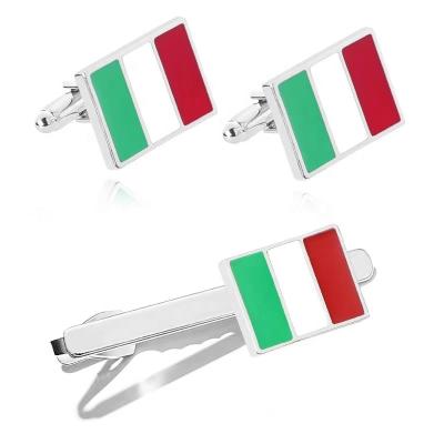 China Memories ; Wholesale Italian Gifts Custom Flag Cufflinks Logo Link Suit Flag Series Modeling Clothing Accessories Costume Link Clip Cufflink for sale