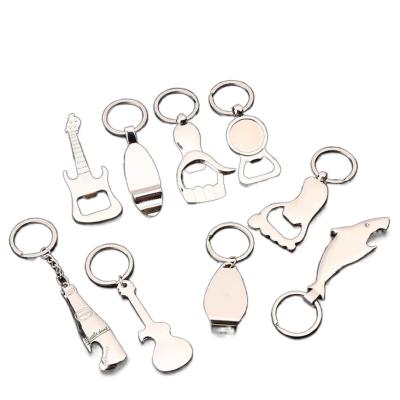 China European Paw Shape Dog Head Aluminum Alloy Chain Bottle Opener for sale