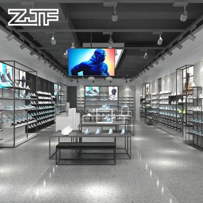 China The eco-friendly sports shop layout design /sportswear store 3d rendering solution / footwear store interior designs for sale