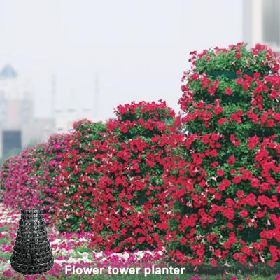 China Easy Assemble Gardene Hydroponic Equipment Automatic Tower Pot Tower Hydroponic Watering Vertical Systems for sale