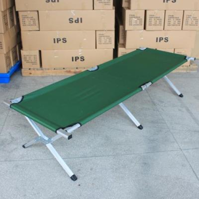 China Factory price collapsible metal frame canvas cheap tent bed outdoor folding camp bed portable hospital bed for wholesale for sale