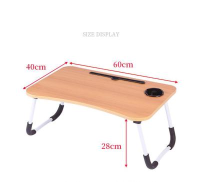 China New Product Foldable Wooden Cheap Space Saving Laptop Table Portable Small Computer Desk For Girls Boys for sale