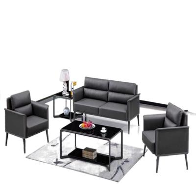 China (Other) Simple Design Adjustable Leather Office Sofa Sets Furniture With Metal Frame for sale