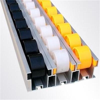 China Warehouse Galvanized Sheet Roller Track With Multicolor For Sliding Shelf System for sale