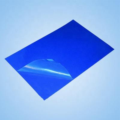 China PE Blue Disposable Peelable Cleanroom Door Sticky Floor Mats for sale