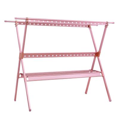 China High Quality Durable Aluminum Folding Collapsible Drying Rack Stocked Premium Washing Rack for sale