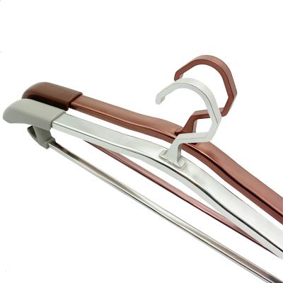 China Viable hot sale factory supply well made multifunctional aluminum alloy coat hanger for sale