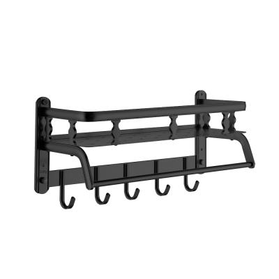 China Factory supply multifunctional bathroom stocked aluminum towel rack for sale