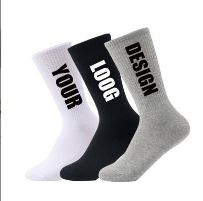 China QUICK DRY Custom Tube Non Slip 100% Cotton Made Happy Socks for sale