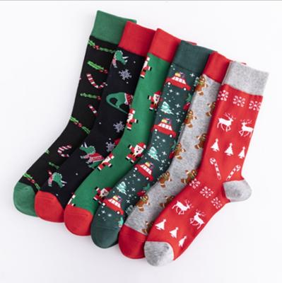 China MC Men's and Women's Christmas QUICK DRY Dress Socks Christmas Fashion Holiday Funny Socks Unisex Cute Colorful Funny Design for sale