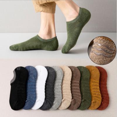 China MC Sporty Hot Selling No Show Socks Anti Slip Low Cut Socks 100% Cotton Men Sock for sale