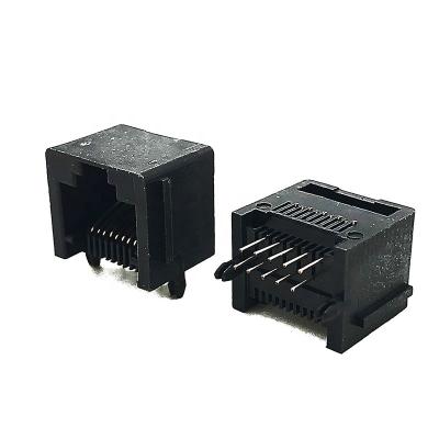 China 5521 RJ50 Jack PCB Socket EAR Side-entry 10P10C Modular Right Angle Ethernet Connectors 5521 for sale