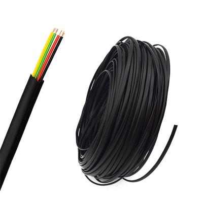 China Wholesale Black 20251 Copper 4 Core Telephone Tie 7x0.12mm Copper Conductor 28AWG 4x4 Flexible Flat Cable for sale