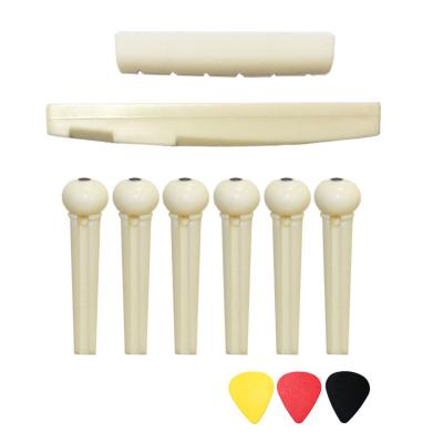 China Factory Price GUITAR BOTTOM Guitar Bridge Pins Audio Pure Acoustic Guitar Durable Part Accessories for sale