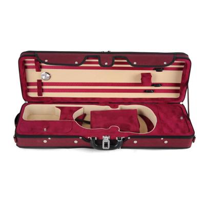 China Custom Wholesale Oblong Professional Water Proof 4/4 Violin Case OEM Violin Case Violin Foam Case for sale