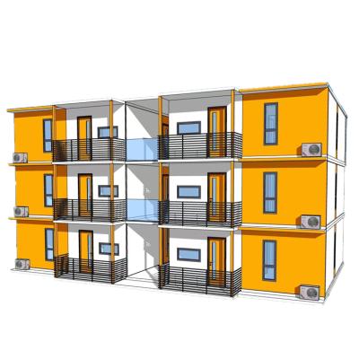 China Low Cost Modern High Quality Easy Installed Apartment Style Prefab House for sale