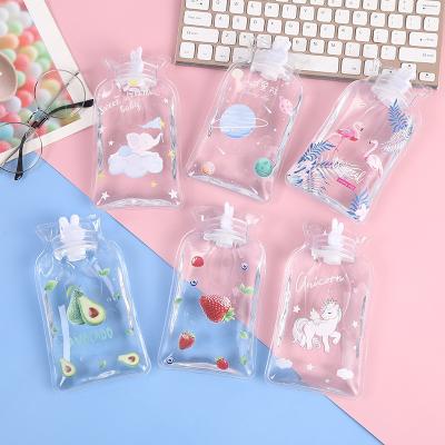 China CORRECT Water Bottle Hot and Cold Transparent Hot Water Bag for Pain Relief Neck Shoulder Pain and Hand Feet Warmer Bag Cold Therapy for sale