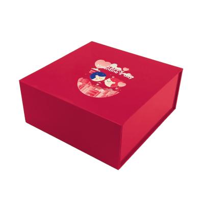 China /Disposable 2021 Handmade Customized Present Packaging Boxes Red Empty Valentine Gifts Box for sale