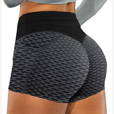 China Soft High Waist Breathable Women Yoga Shorts Jogging Fitness Pocket Running Workout Pants Yoga Legging for sale