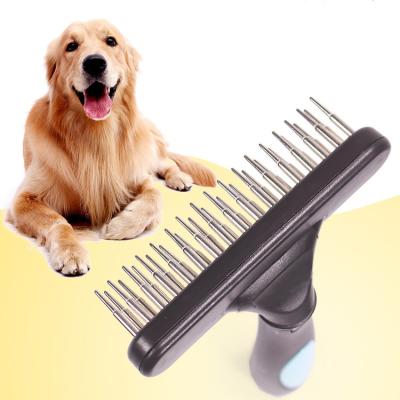 China Viable Long Haired Dome Open Needle Brush Pet Dog Cat Knot Comb Grooming Tool Pet Supplies for sale