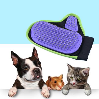 China Viable Rubber Pet Dog Bath Cleaning Brush Stainless Steel Pet Beauty Massage Wash for sale