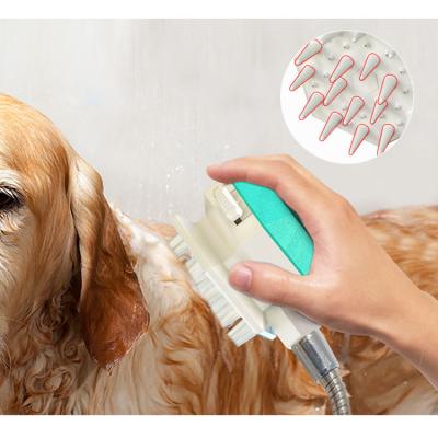 China Viable Innovative Design Dog Cleaning Brush Pet Bathing Tool Massage Brush Pet Shower Sprayer for sale