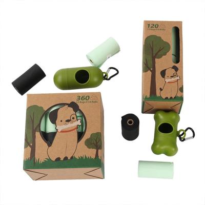 China Stored Plastic Cheap Biodegradable Cornstarch Compost Pet Waste Dog Poop Bags for sale