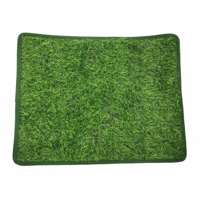 China Easy Clean Washable Cat Lawn Pad Dog Toilet Viable Artificial Turf Urine Pad Mat for sale