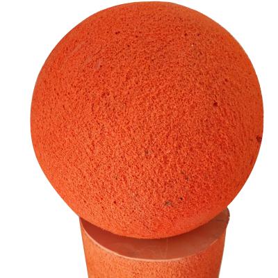 China Jiuzhou Rubber Sponge Ball Pump Pipe Sponge Cleaning Clean Ball For Concrete Pump Pipe for sale