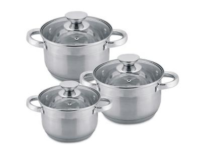 China HausRoland 6pcs Stainless Steel Cookware Stick Stock Pots And Pans Non Cooking Pan for sale