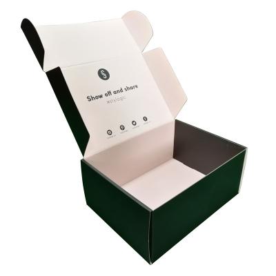 China Hot Sale Customized Logo Both Side Printed Corrugated Recyclable Boxes Custom Made With Logo for sale