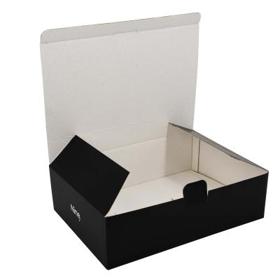 China Wholesale Recyclable Black Custom Small Box Logo Printed Corrugated Cardboard Cardboard Printing Box Cardboard Packaging for sale