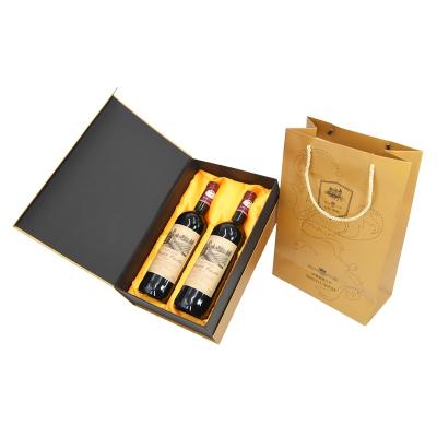 China Sales OEM Lixury Box Recyclable Mulled Wine And Logo Printed Wine Box With Accessories Wine Glass Chocolate Customized Box for sale