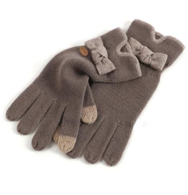 China 2020 Autumn Winter New Mongolian Warm Striped Cashmere Gloves for sale