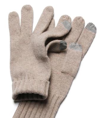 China Striped Wool Women Wholesale Cashmere Knit Warm Gloves And Mittens For Winter for sale