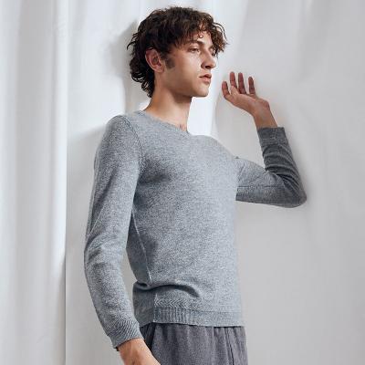 China China New Factory Anti-shrinkage Men's Woolen Sweater Thicken Solid Color Thermal Sweater For Winter for sale