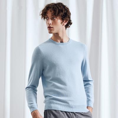 China New Winter Mens High Quality 30% Cashmere 70% Anti-Shrink Wool Pullover Sweater for sale